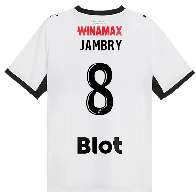 Danxen Kinder Melvin Jambry #8 Schwarz Weiß Rot Auswärtstrikot Trikot 2026/27 T-Shirt
