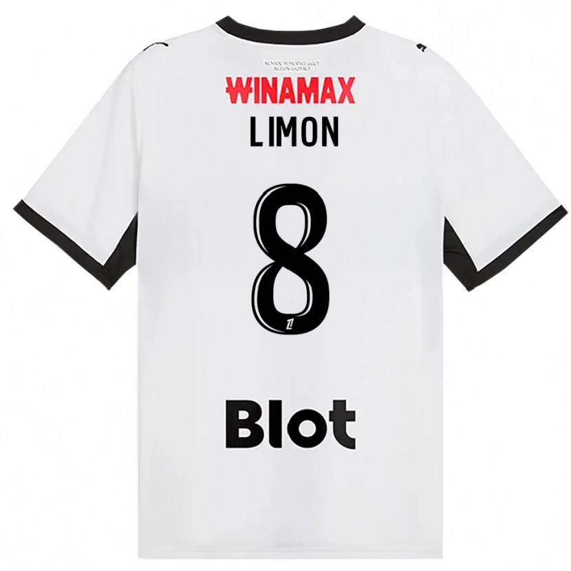 Danxen Kinder Paolo Limon #8 Schwarz Weiß Rot Auswärtstrikot Trikot 2026/27 T-Shirt