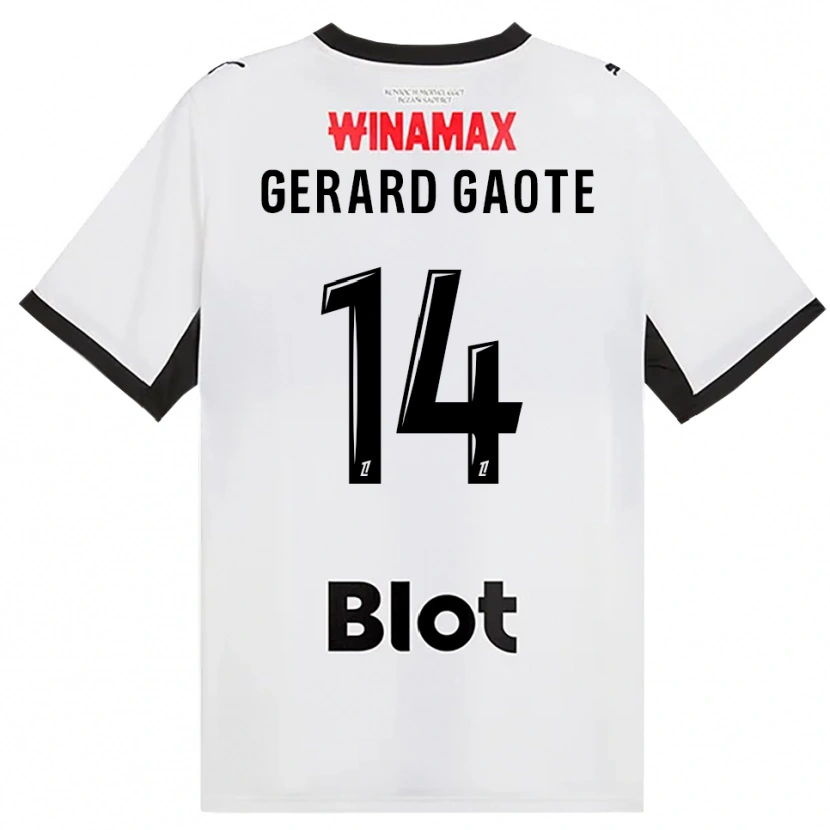Danxen Kinder Steven Gaote #14 Schwarz Weiß Rot Auswärtstrikot Trikot 2026/27 T-Shirt
