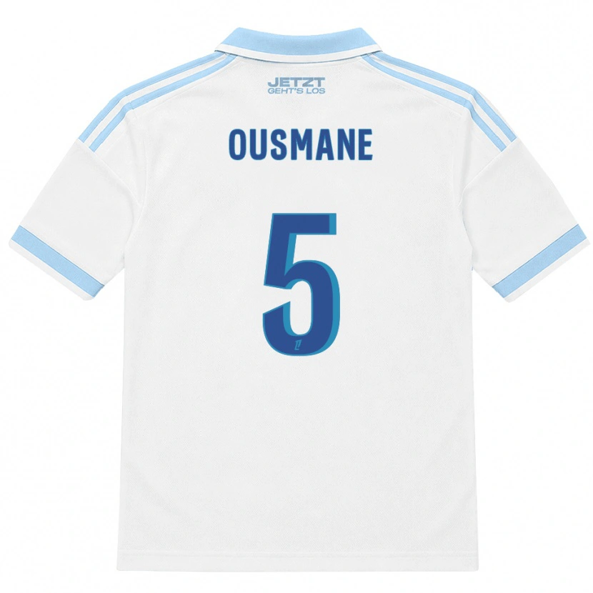Danxen Kinder Abdoulaye Ousmane #5 Hellblau Weiß Rot Auswärtstrikot Trikot 2026/27 T-Shirt