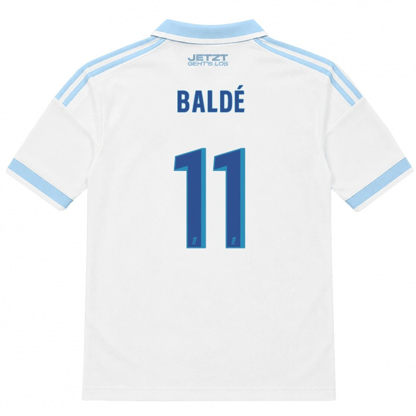 Danxen Kinder Fatoumata Baldé #11 Hellblau Weiß Rot Auswärtstrikot Trikot 2026/27 T-Shirt
