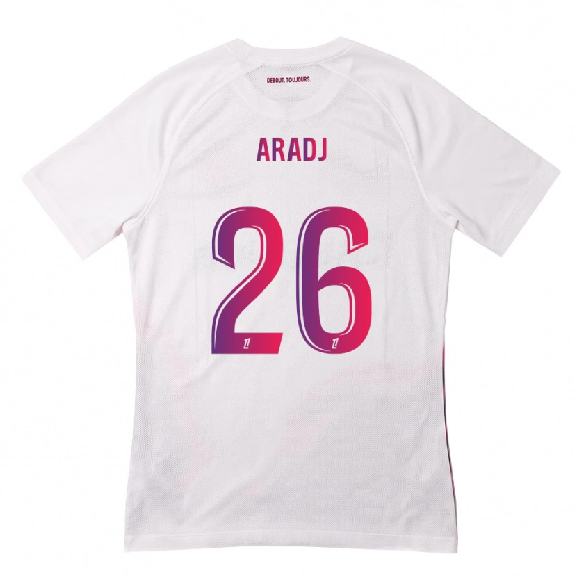 Danxen Kinder Ylies Aradj #26 Weiß Pink Lila Auswärtstrikot Trikot 2026/27 T-Shirt