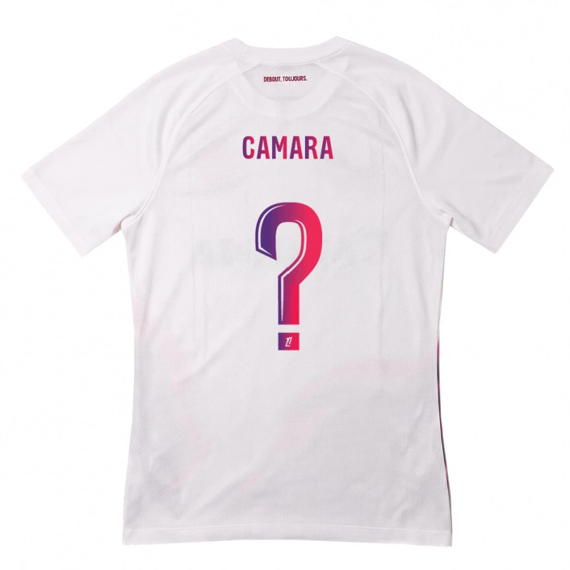 Danxen Kinder Amadou Camara #0 Weiß Pink Lila Auswärtstrikot Trikot 2026/27 T-Shirt