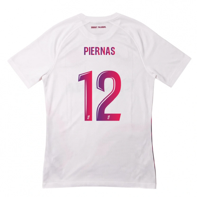 Danxen Kinder Gaëtan Bakhouche Piernas #12 Weiß Pink Lila Auswärtstrikot Trikot 2026/27 T-Shirt
