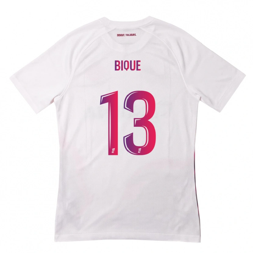 Danxen Kinder Darren Bique #13 Weiß Pink Lila Auswärtstrikot Trikot 2026/27 T-Shirt