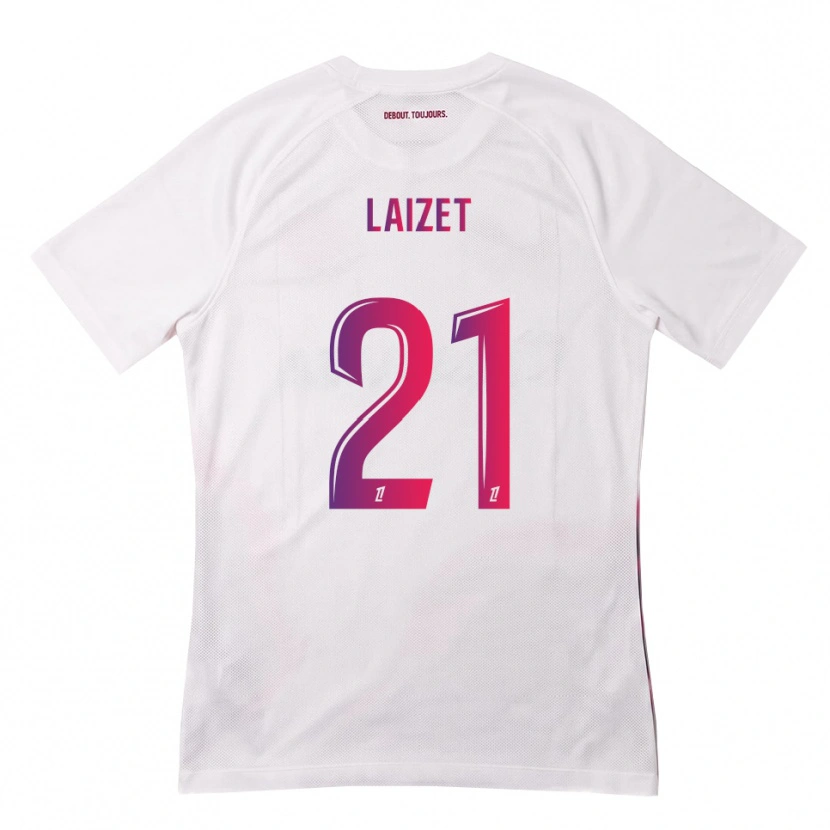 Danxen Kinder Emma Laizet #21 Weiß Pink Lila Auswärtstrikot Trikot 2026/27 T-Shirt