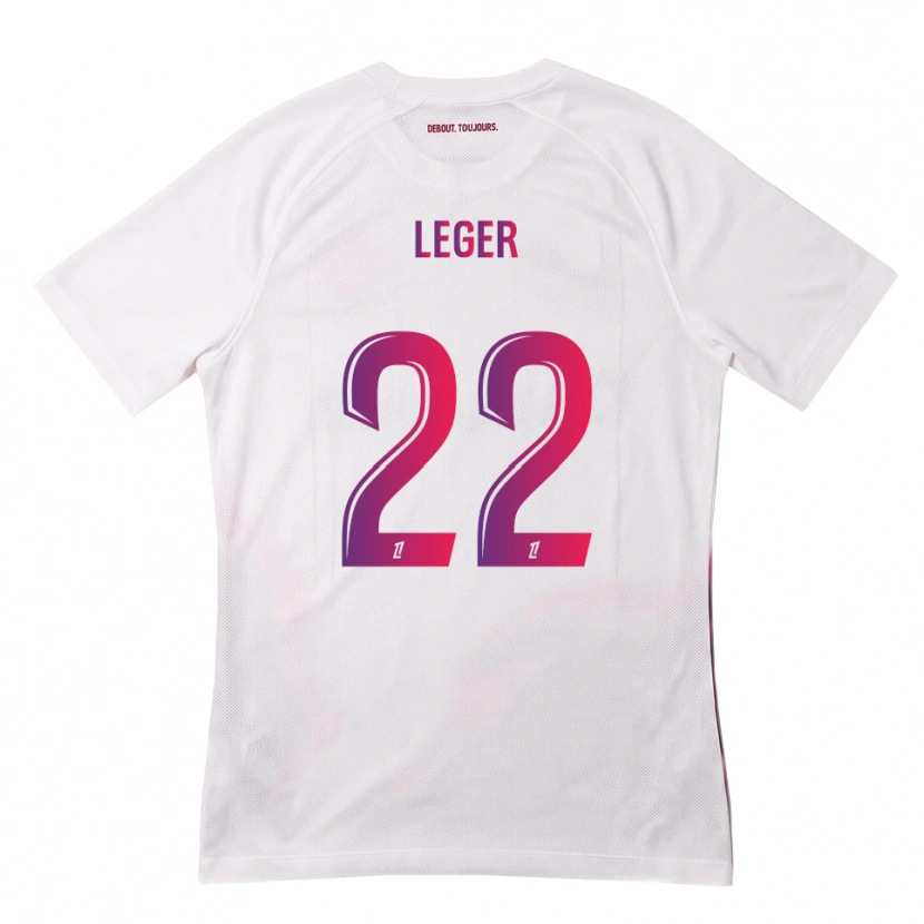Danxen Kinder Christelle Léger #22 Weiß Pink Lila Auswärtstrikot Trikot 2026/27 T-Shirt