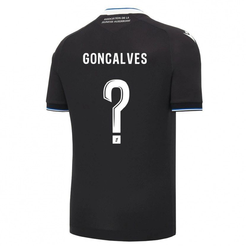 Danxen Kinder Sorène Goncalves #0 Schwarz Blau Weiß Auswärtstrikot Trikot 2026/27 T-Shirt