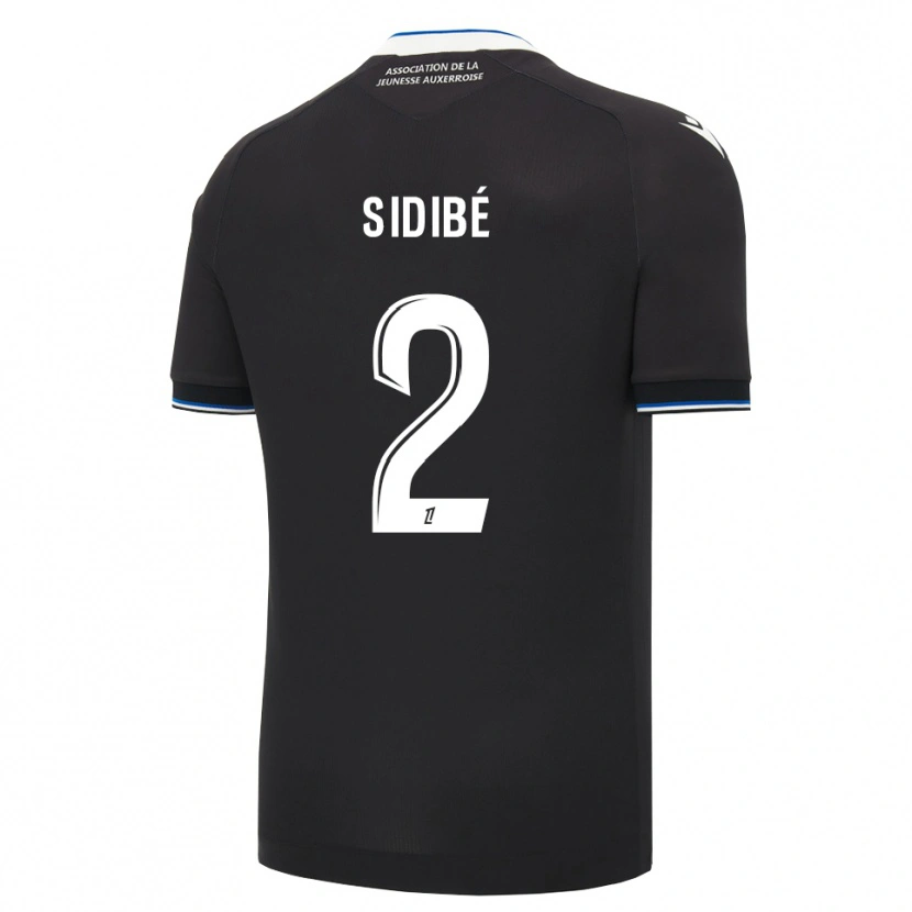 Danxen Kinder Ismaël Sidibé #2 Schwarz Blau Weiß Auswärtstrikot Trikot 2026/27 T-Shirt