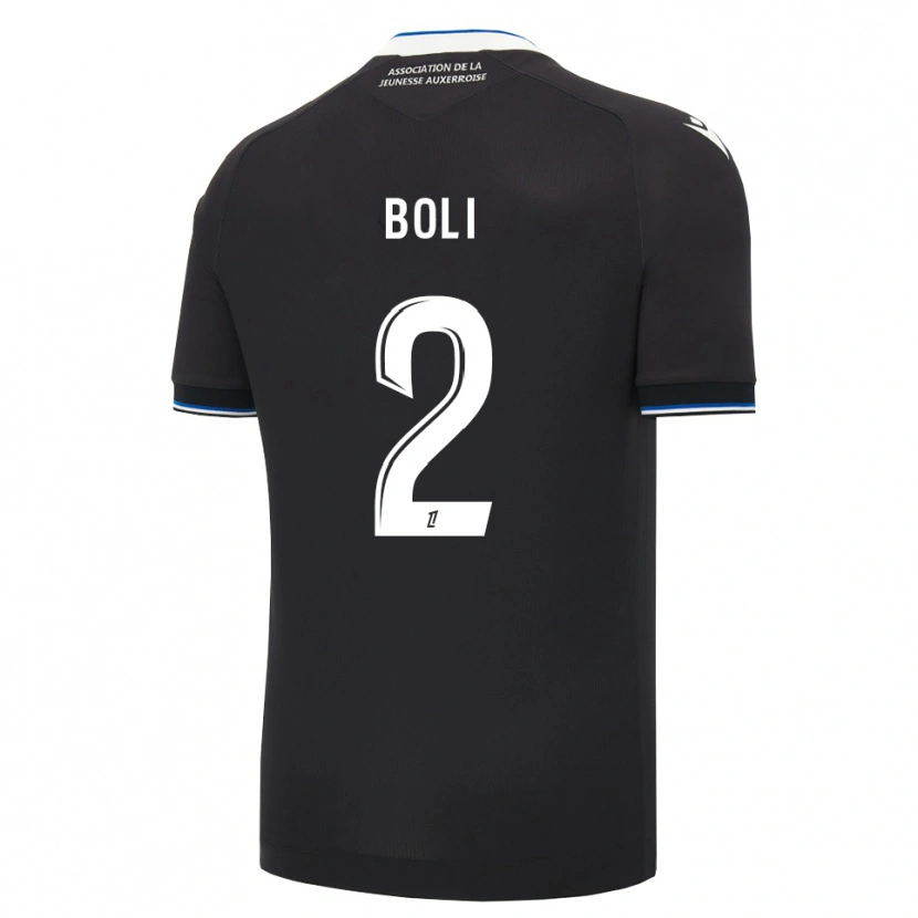 Danxen Kinder Franck Boli #2 Schwarz Blau Weiß Auswärtstrikot Trikot 2026/27 T-Shirt