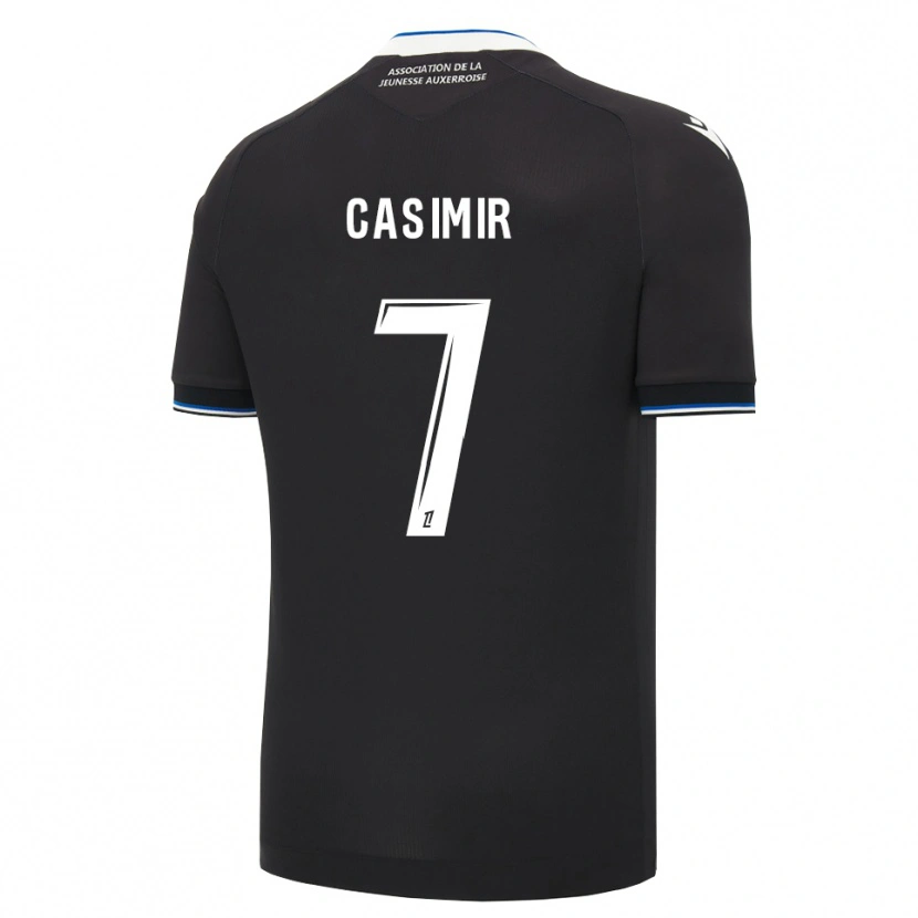 Danxen Kinder Josué Casimir #7 Schwarz Blau Weiß Auswärtstrikot Trikot 2026/27 T-Shirt
