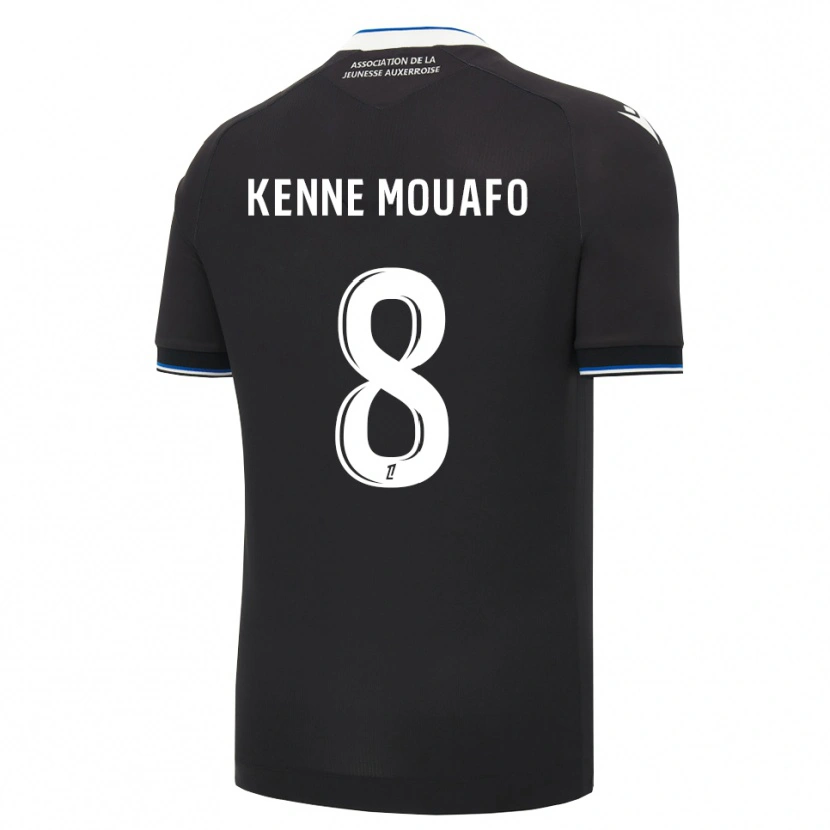 Danxen Kinder Kilyan Kenne Mouafo #8 Schwarz Blau Weiß Auswärtstrikot Trikot 2026/27 T-Shirt