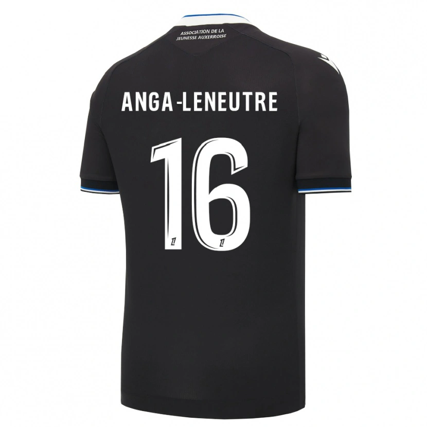 Danxen Kinder Nathan Anga-Leneutre #16 Schwarz Blau Weiß Auswärtstrikot Trikot 2026/27 T-Shirt
