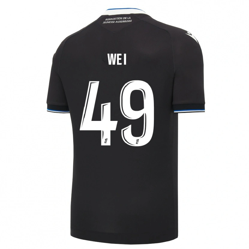 Danxen Kinder Xiangxin Wei #49 Schwarz Blau Weiß Auswärtstrikot Trikot 2026/27 T-Shirt