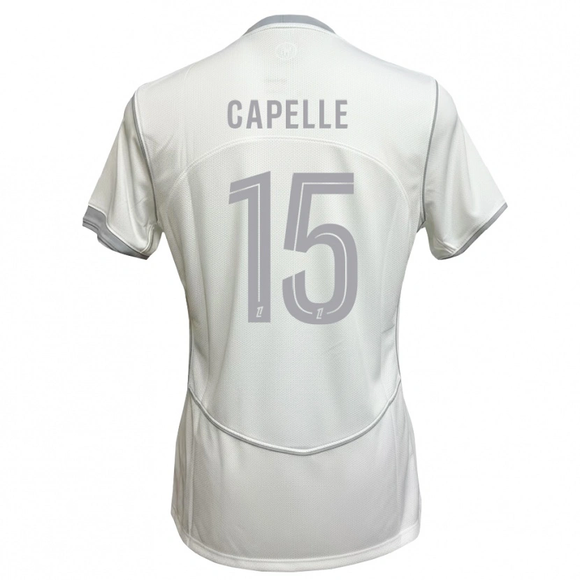 Danxen Kinder Pierrick Capelle #15 Weiß Grau Auswärtstrikot Trikot 2026/27 T-Shirt