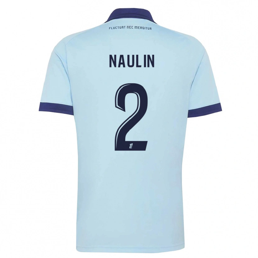 Danxen Kinder Ethan Naulin #2 Kornblumenblau Schwarz Auswärtstrikot Trikot 2026/27 T-Shirt