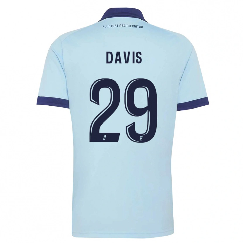 Danxen Kinder Deja Davis #29 Kornblumenblau Schwarz Auswärtstrikot Trikot 2026/27 T-Shirt