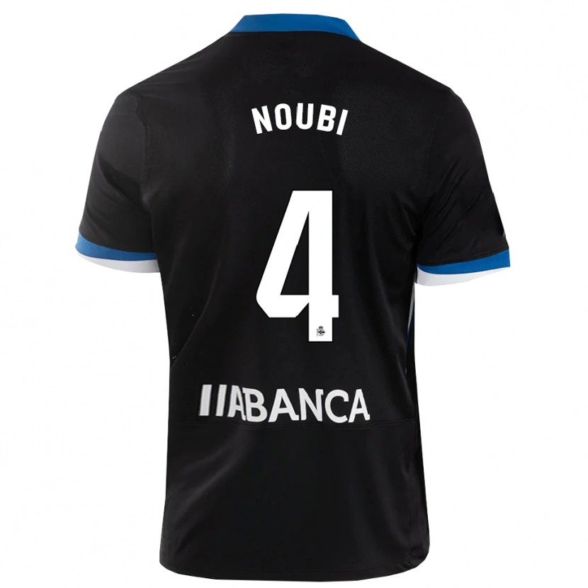 Danxen Kinder Lucas Noubi #4 Schwarz Blau Weiß Auswärtstrikot Trikot 2026/27 T-Shirt
