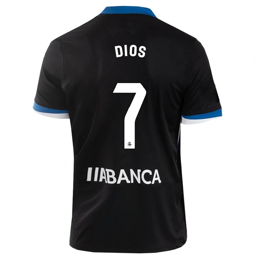 Danxen Kinder Eva Dios #7 Schwarz Blau Weiß Auswärtstrikot Trikot 2026/27 T-Shirt