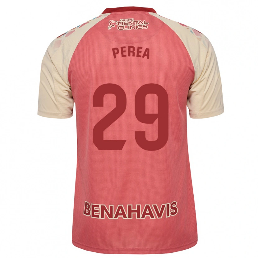 Danxen Kinder Gorka Perea #29 Hellrosa Rot Blau Auswärtstrikot Trikot 2026/27 T-Shirt