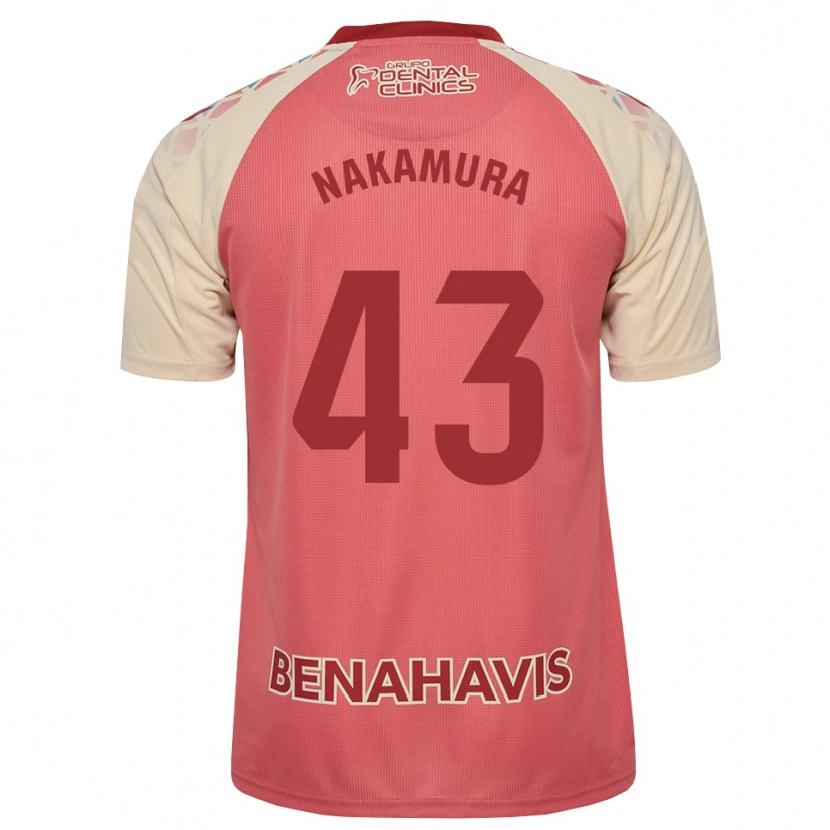 Danxen Kinder Mare Nakamura #43 Hellrosa Rot Blau Auswärtstrikot Trikot 2026/27 T-Shirt