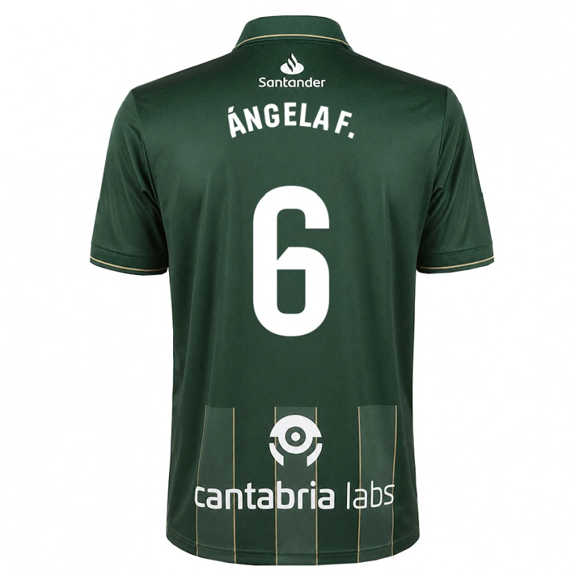 Danxen Kinder Ángela Fernández Fraile #6 Dunkelgrauweiß Auswärtstrikot Trikot 2026/27 T-Shirt