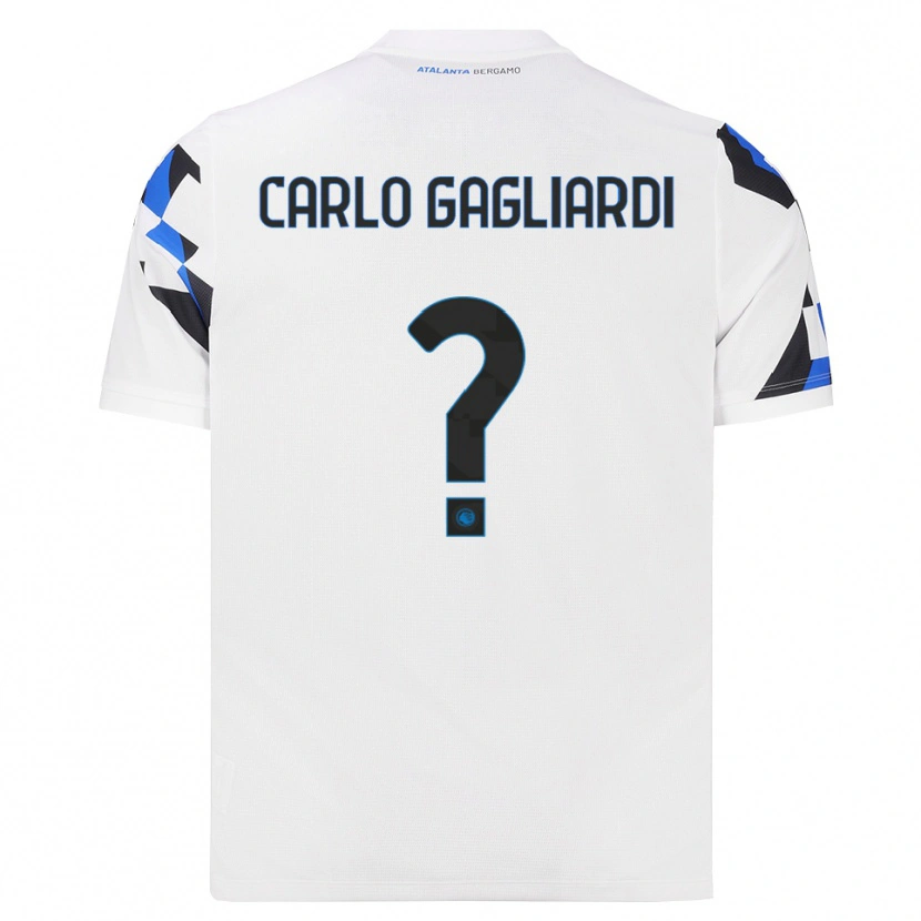 Danxen Kinder Filippo Carlo Gagliardi #0 Weiß Rot Blau Auswärtstrikot Trikot 2026/27 T-Shirt
