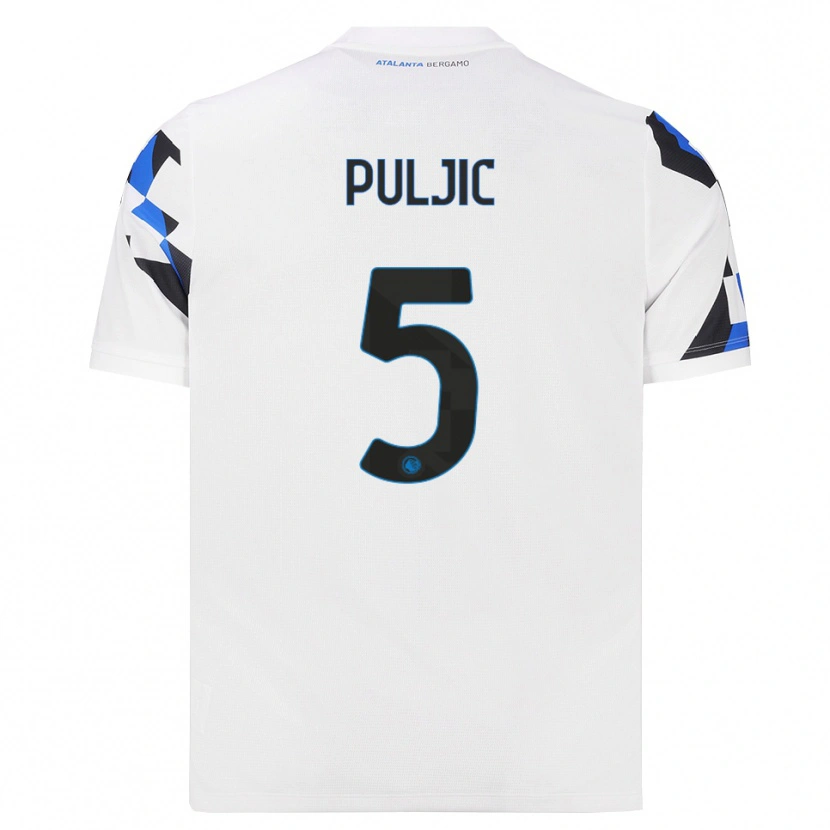 Danxen Kinder Ljubo Puljic #5 Weiß Rot Blau Auswärtstrikot Trikot 2026/27 T-Shirt