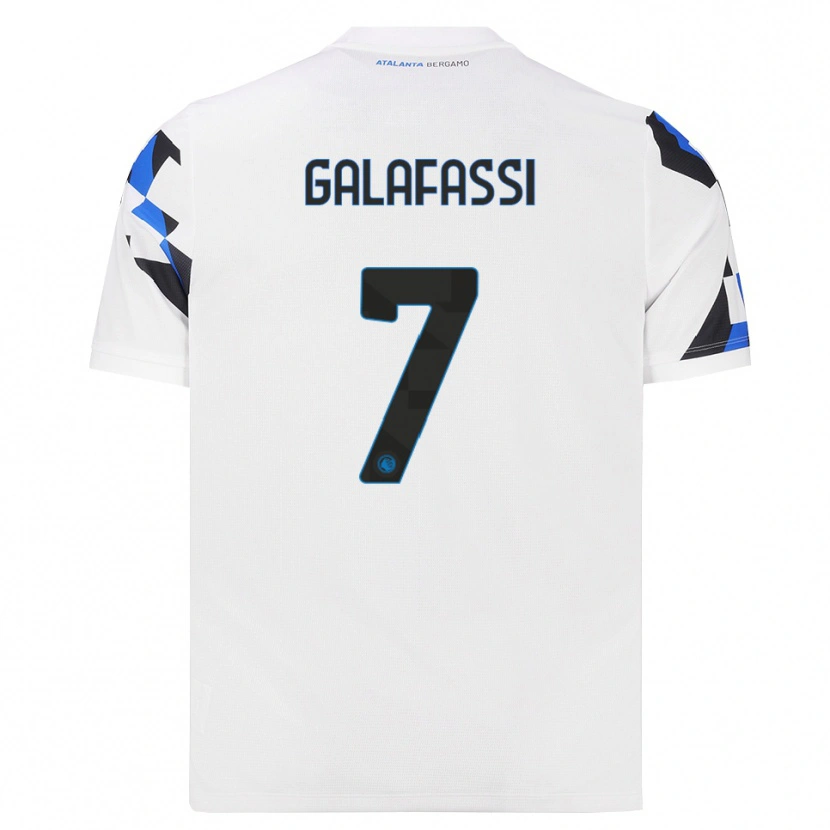 Danxen Kinder Filippo Galafassi #7 Weiß Rot Blau Auswärtstrikot Trikot 2026/27 T-Shirt