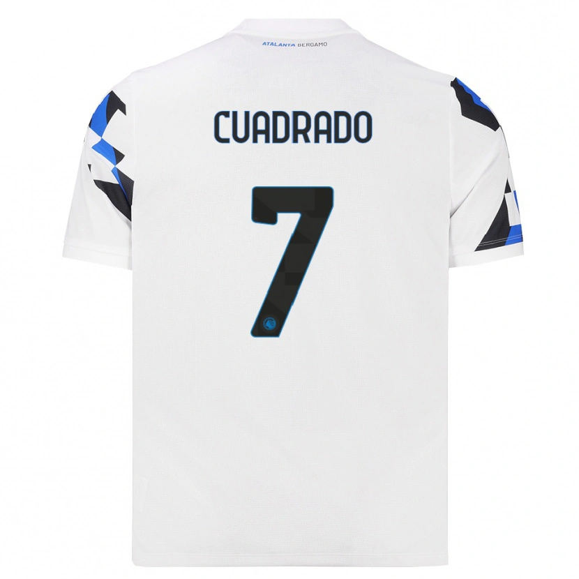 Danxen Kinder Juan Cuadrado #7 Weiß Rot Blau Auswärtstrikot Trikot 2026/27 T-Shirt