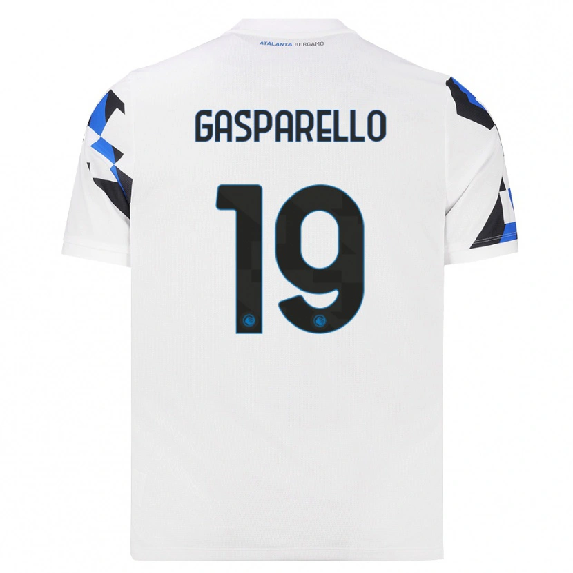 Danxen Kinder Francesco Gasparello #19 Weiß Rot Blau Auswärtstrikot Trikot 2026/27 T-Shirt