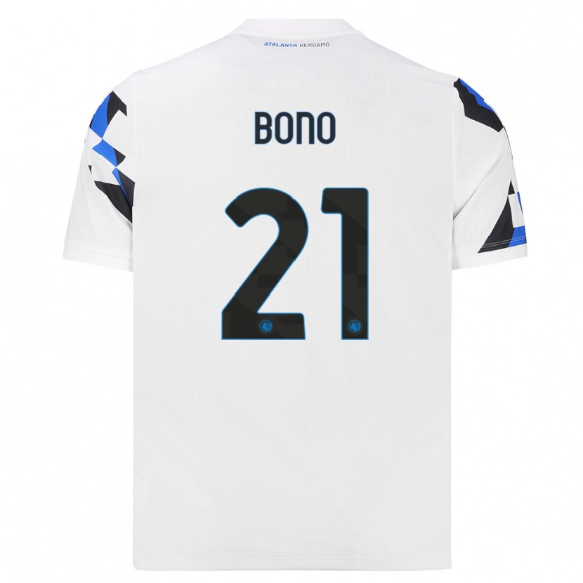 Danxen Kinder Davide Bono #21 Weiß Rot Blau Auswärtstrikot Trikot 2026/27 T-Shirt