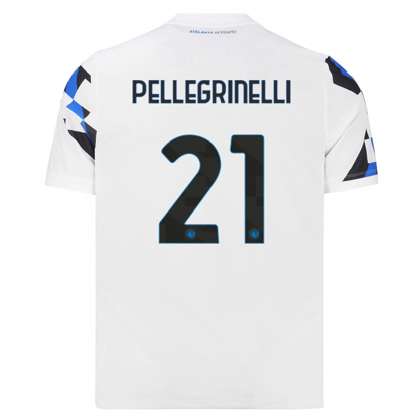 Danxen Kinder Giorgia Pellegrinelli #21 Weiß Rot Blau Auswärtstrikot Trikot 2026/27 T-Shirt