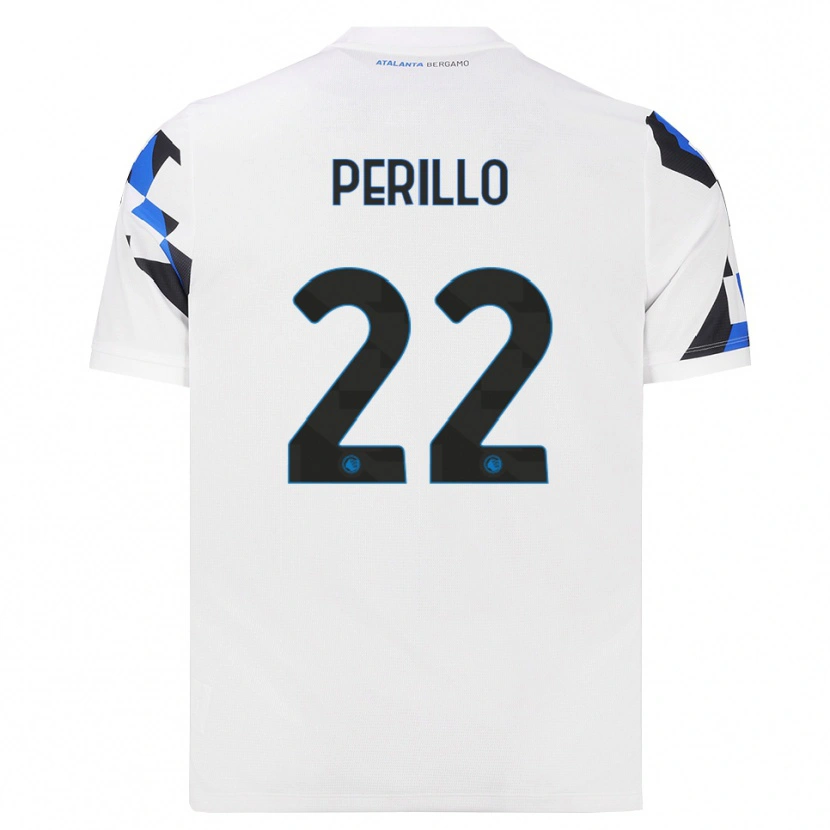 Danxen Kinder Diego Perillo #22 Weiß Rot Blau Auswärtstrikot Trikot 2026/27 T-Shirt