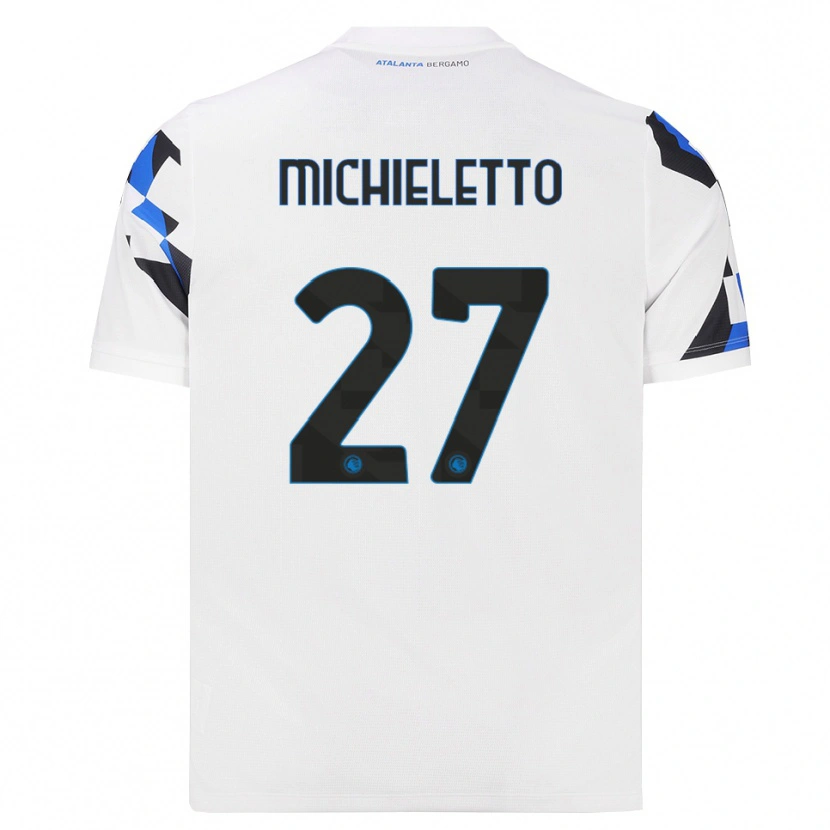 Danxen Kinder Andrea Michieletto #27 Weiß Rot Blau Auswärtstrikot Trikot 2026/27 T-Shirt
