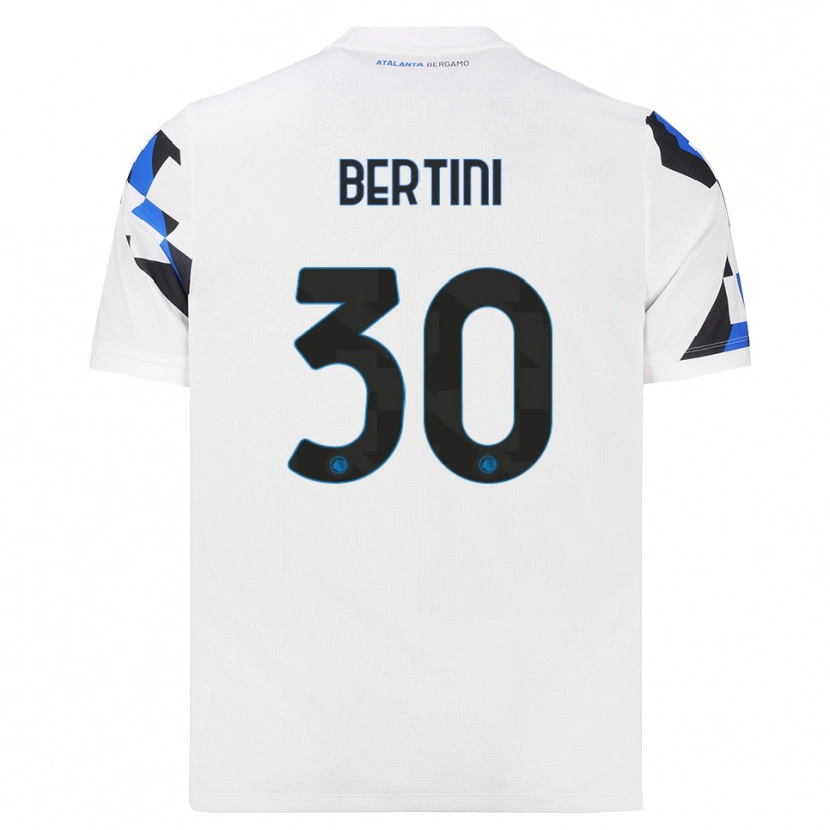 Danxen Kinder Tommaso Bertini #30 Weiß Rot Blau Auswärtstrikot Trikot 2026/27 T-Shirt