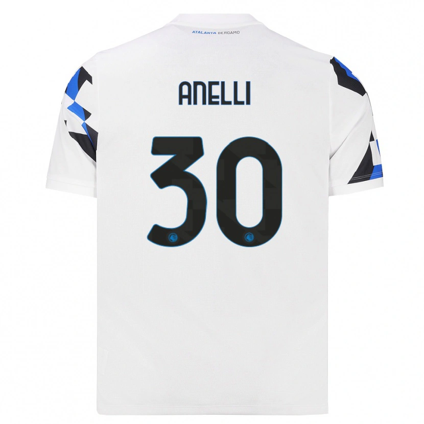 Danxen Kinder Alessandro Anelli #30 Weiß Rot Blau Auswärtstrikot Trikot 2026/27 T-Shirt