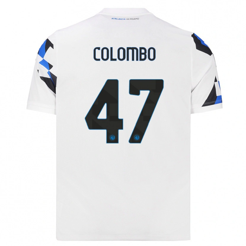 Danxen Kinder Matteo Colombo #47 Weiß Rot Blau Auswärtstrikot Trikot 2026/27 T-Shirt