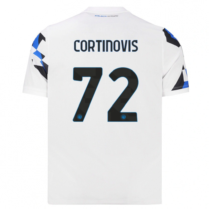 Danxen Kinder Alessandro Cortinovis #72 Weiß Rot Blau Auswärtstrikot Trikot 2026/27 T-Shirt
