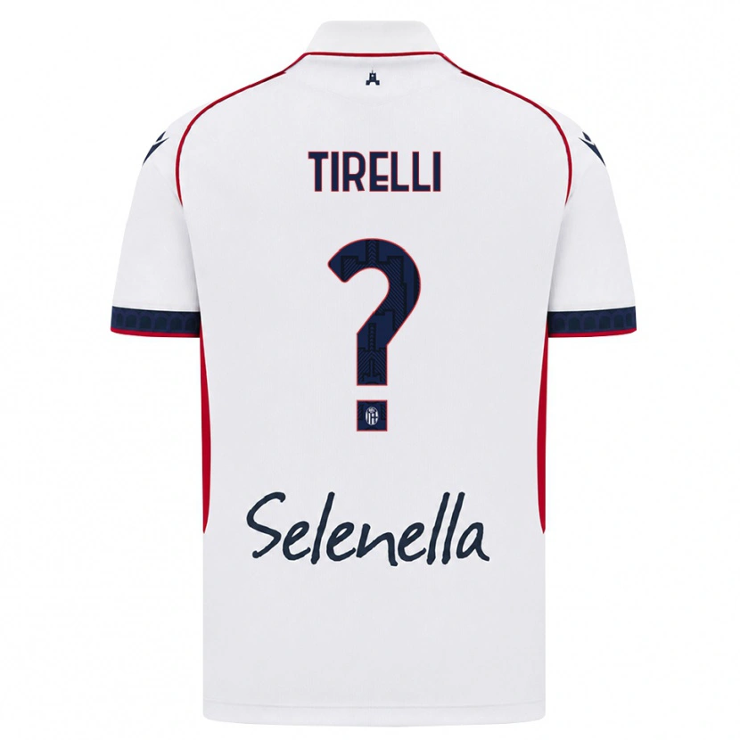 Danxen Kinder Manuel Tirelli #0 Weiß Rot Königsblau Auswärtstrikot Trikot 2026/27 T-Shirt