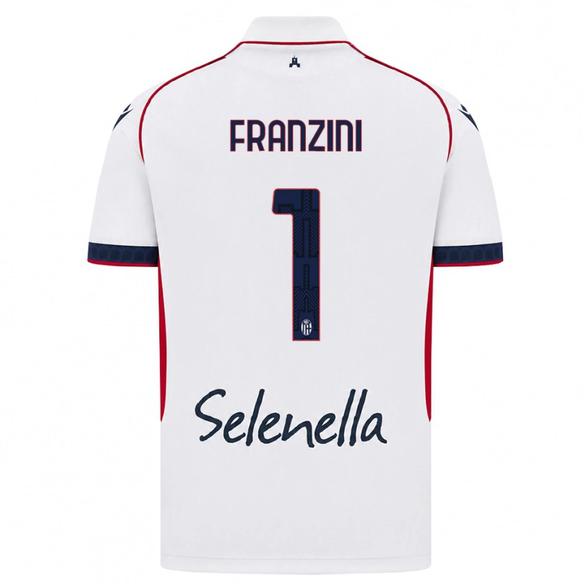 Danxen Kinder Davide Franzini #1 Weiß Rot Königsblau Auswärtstrikot Trikot 2026/27 T-Shirt