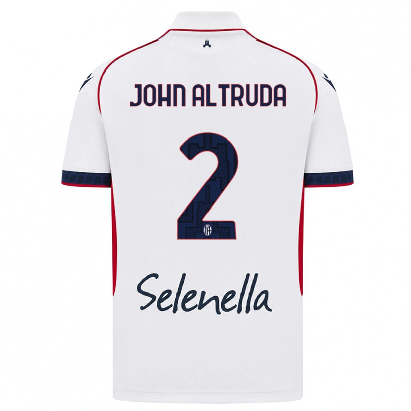Danxen Kinder Alessandro John Altruda #2 Weiß Rot Königsblau Auswärtstrikot Trikot 2026/27 T-Shirt