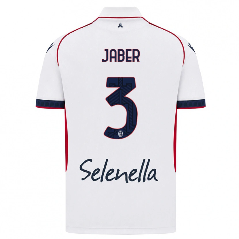 Danxen Kinder Ali Jaber #3 Weiß Rot Königsblau Auswärtstrikot Trikot 2026/27 T-Shirt