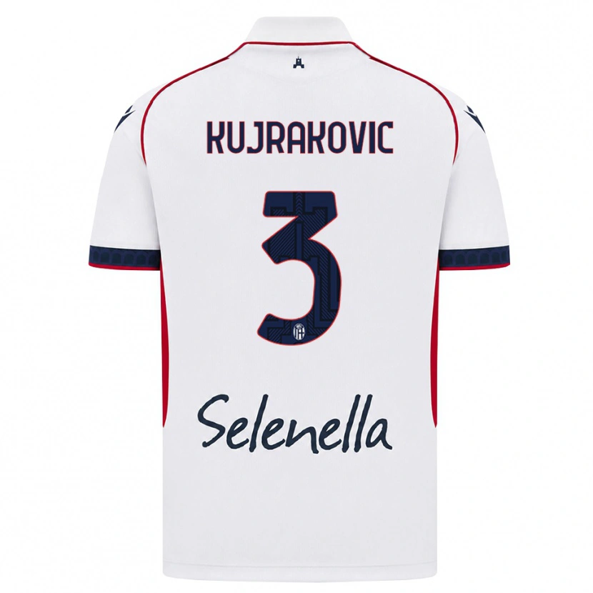 Danxen Kinder Minel Kujrakovic #3 Weiß Rot Königsblau Auswärtstrikot Trikot 2026/27 T-Shirt