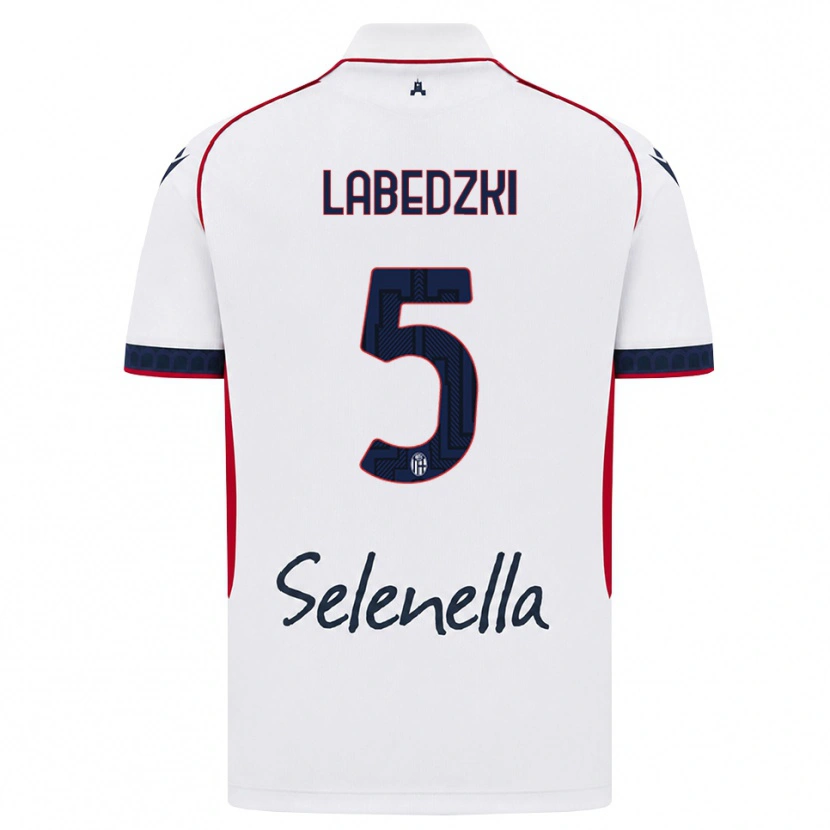 Danxen Kinder Jan Labedzki #5 Weiß Rot Königsblau Auswärtstrikot Trikot 2026/27 T-Shirt