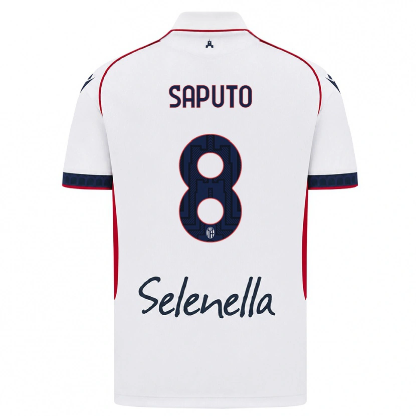 Danxen Kinder Jesse Saputo #8 Weiß Rot Königsblau Auswärtstrikot Trikot 2026/27 T-Shirt