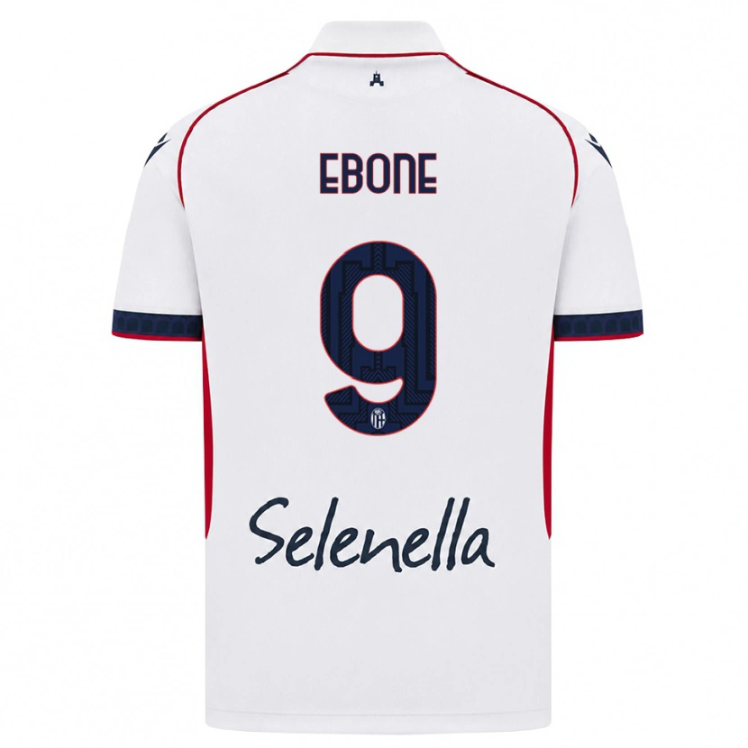 Danxen Kinder Tommaso Ebone #9 Weiß Rot Königsblau Auswärtstrikot Trikot 2026/27 T-Shirt