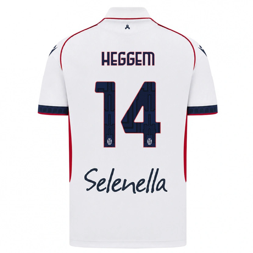 Danxen Kinder Torbjørn Heggem #14 Weiß Rot Königsblau Auswärtstrikot Trikot 2026/27 T-Shirt