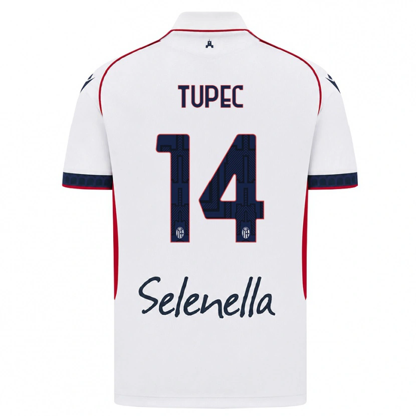Danxen Kinder Leos Tupec #14 Weiß Rot Königsblau Auswärtstrikot Trikot 2026/27 T-Shirt