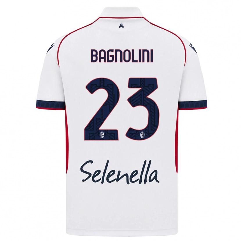 Danxen Kinder Nicola Bagnolini #23 Weiß Rot Königsblau Auswärtstrikot Trikot 2026/27 T-Shirt